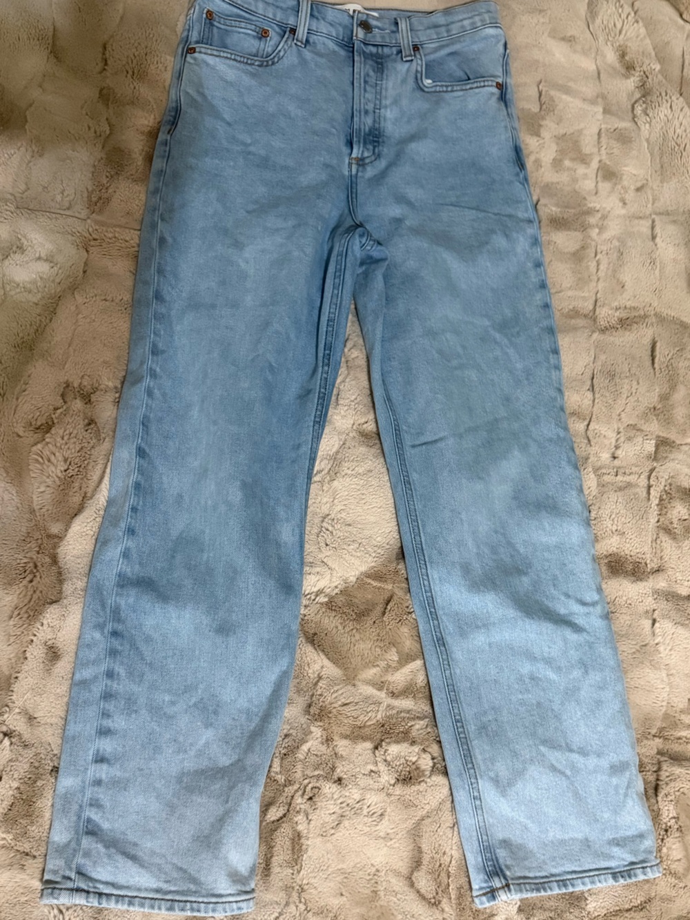 Denim Forum Light Blue Straight Leg Men’s Jeans